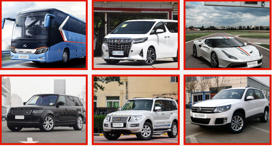 广州租车部分车型